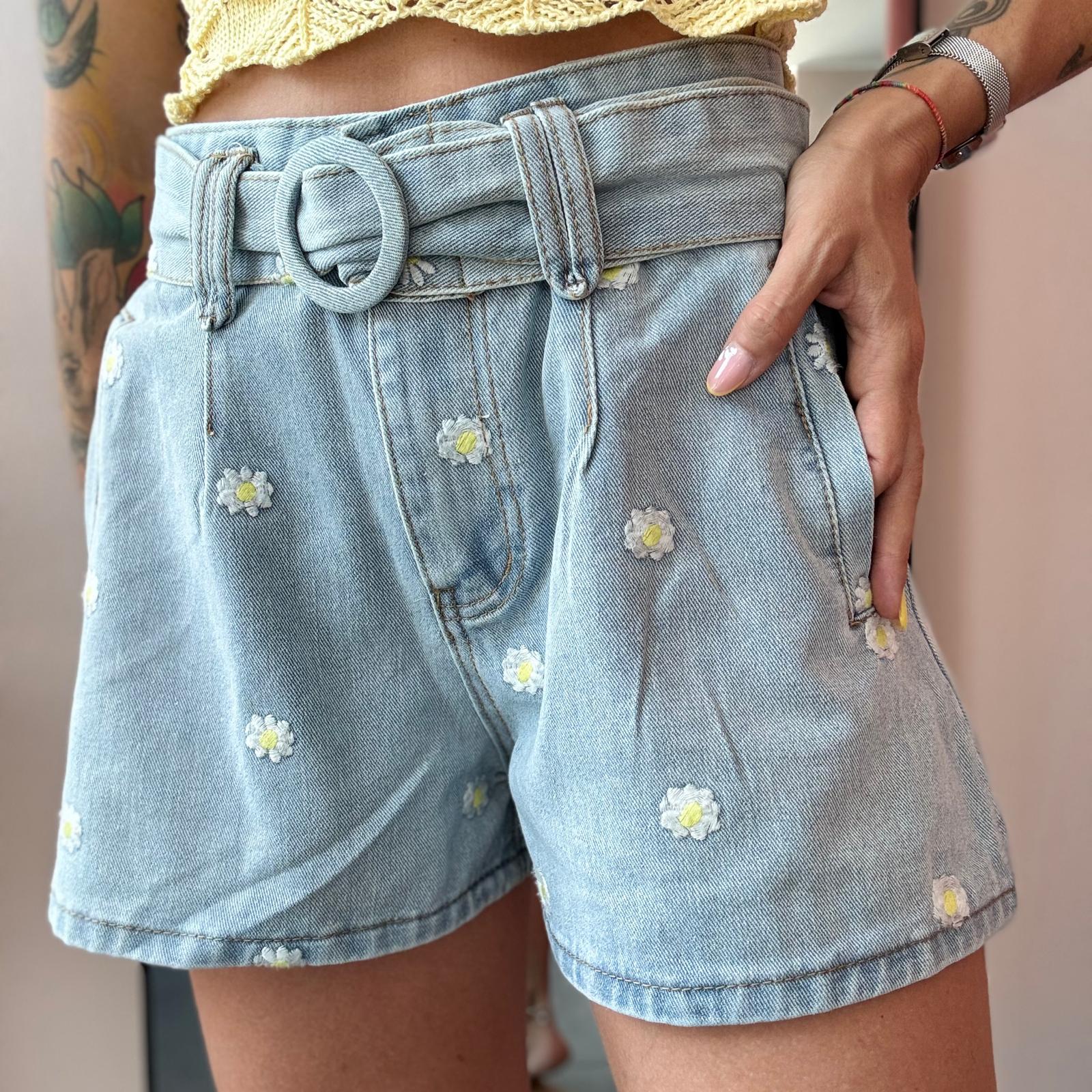 Pantaloncino con Margherite