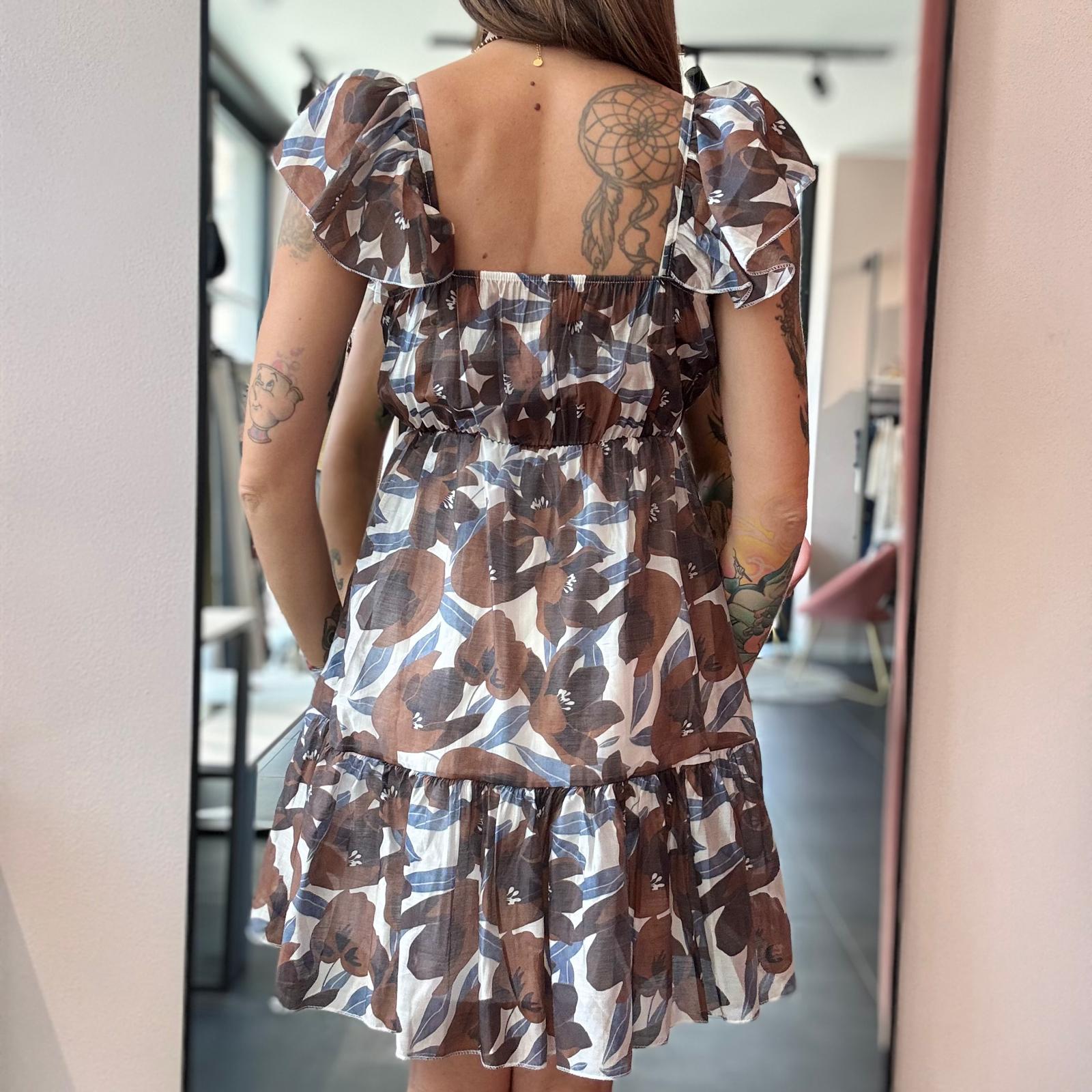 Vestito Rouches scollo a V - immagine 6