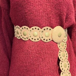 Cinturone Ecopelle Scamosciato