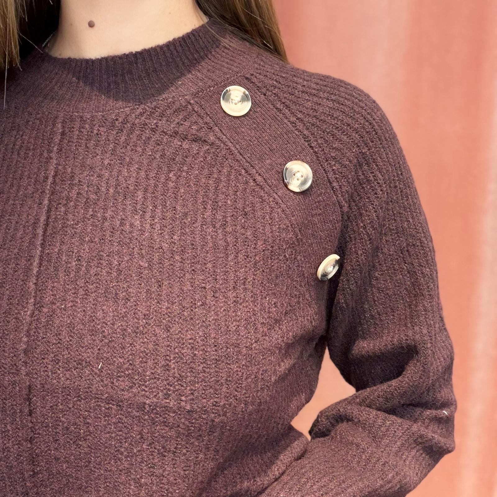 JDYANNIE LIFE L/S ON BUTTON PULL. KNT - immagine 2