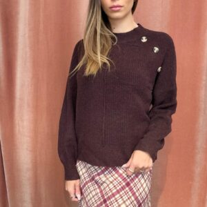 JDYANNIE LIFE L/S ON BUTTON PULL. KNT