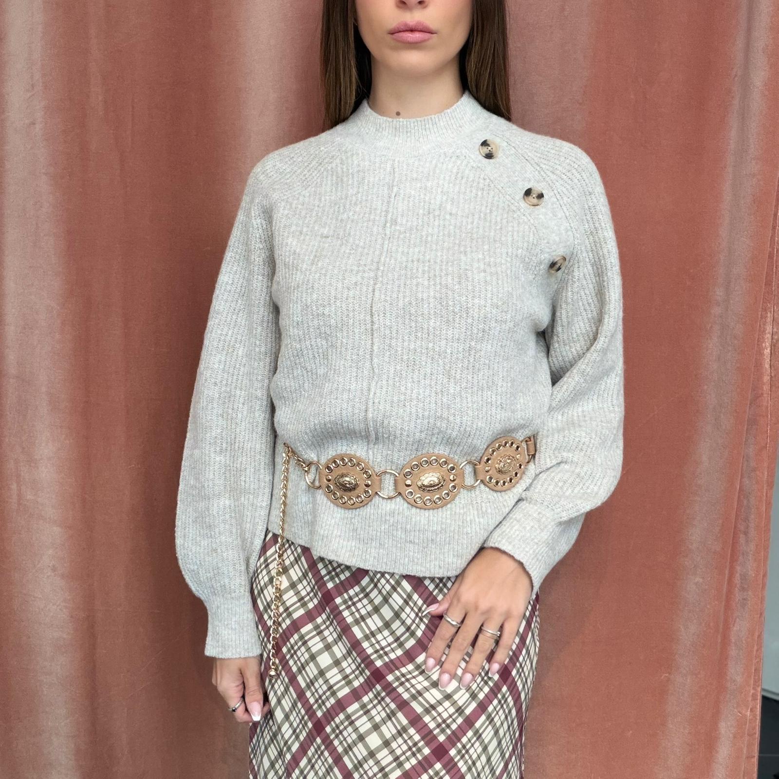 JDYANNIE LIFE L/S ON BUTTON PULL. KNT - immagine 9