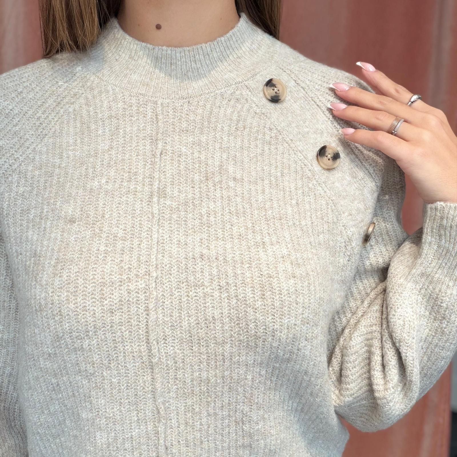 JDYANNIE LIFE L/S ON BUTTON PULL. KNT - immagine 6