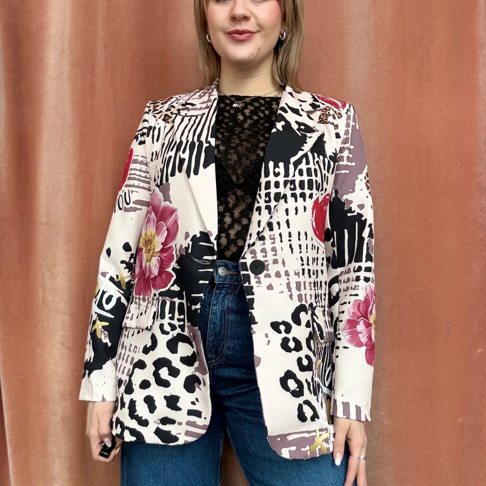 Giacca Monopetto Cuori - immagine 2