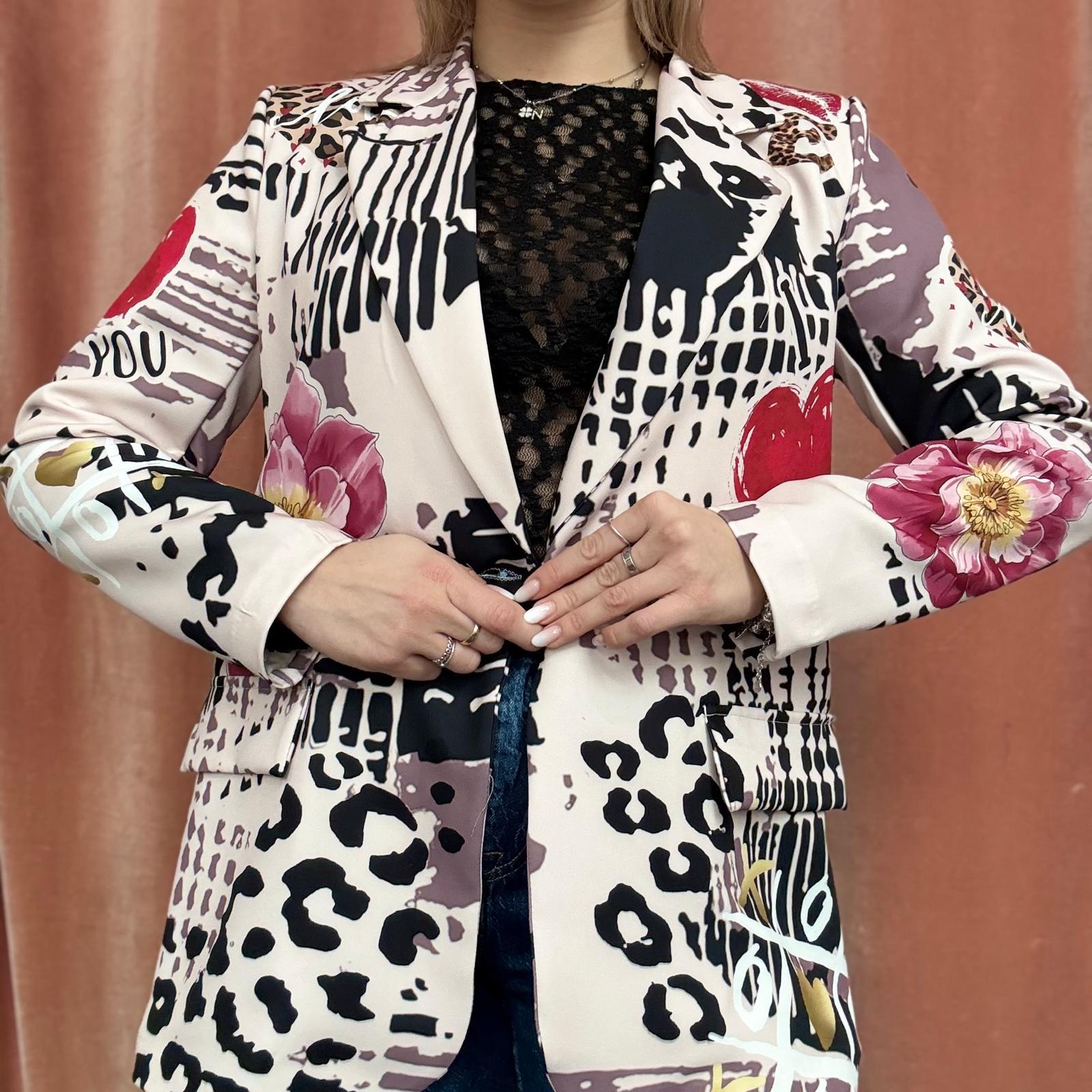 Giacca Monopetto Cuori - immagine 3