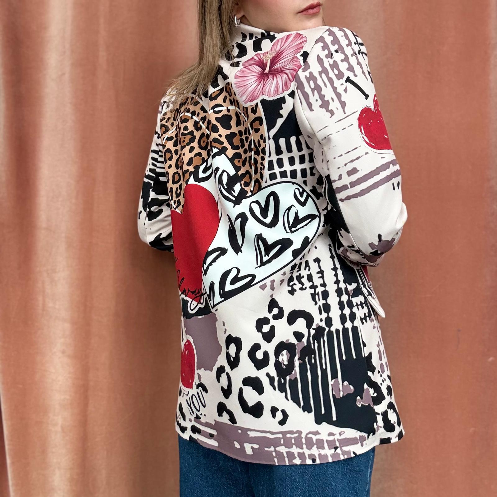 Giacca Monopetto Cuori - immagine 4