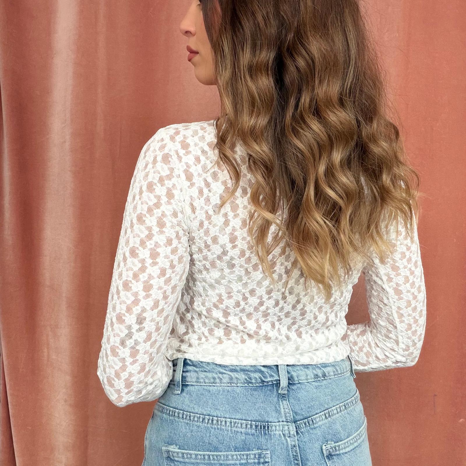 Maglia in Pizzo Ricamata - immagine 3