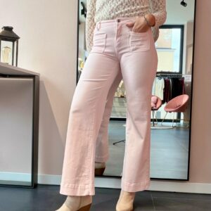 Jeans Rosa Gamba Larga