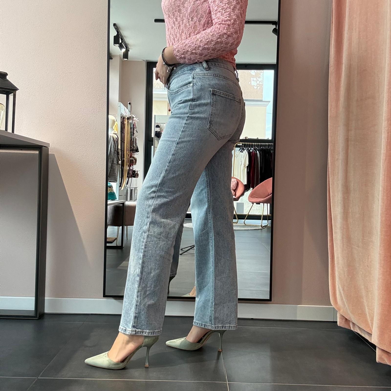Jeans Fiori Gamba Dritta - immagine 5