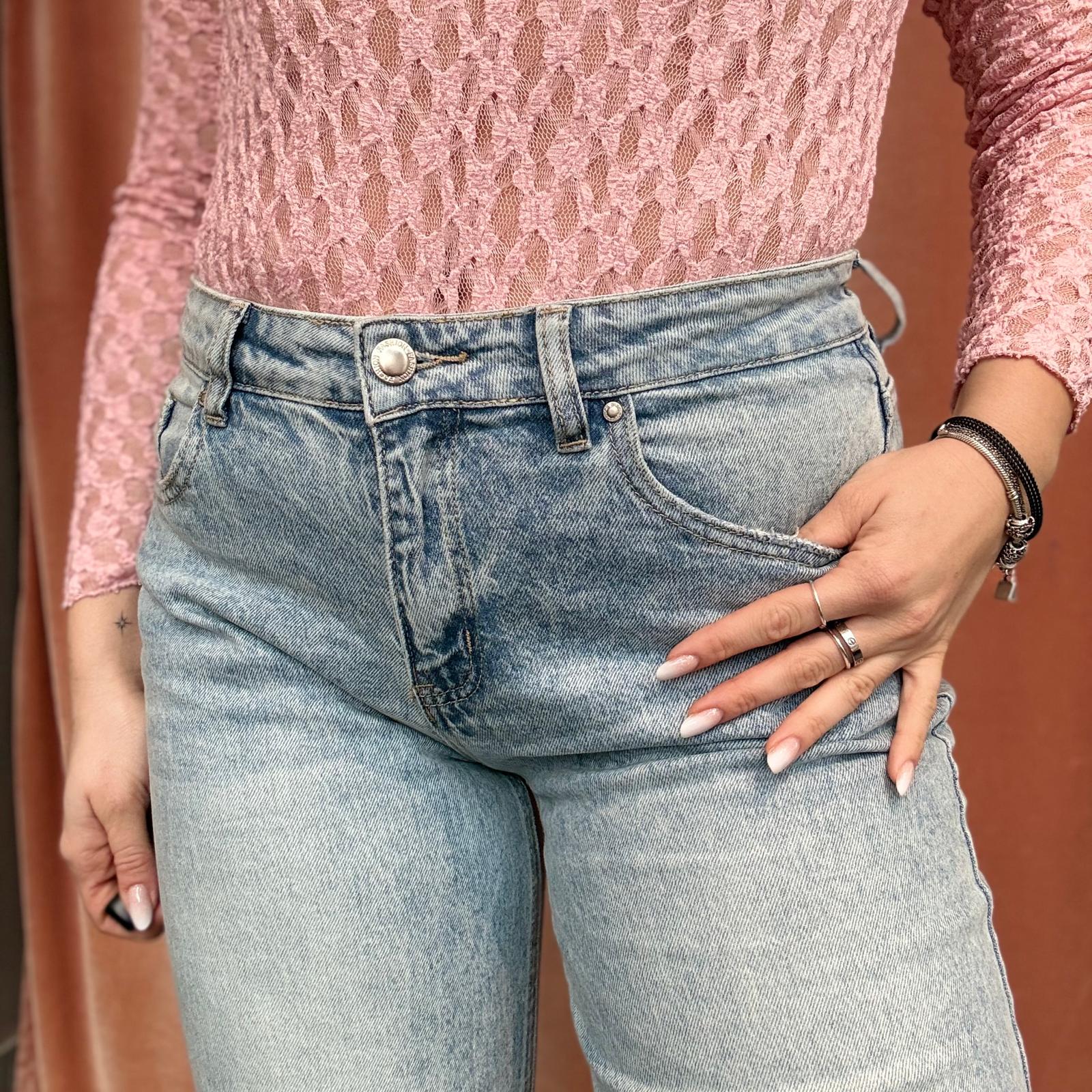Jeans Fiori Gamba Dritta - immagine 6