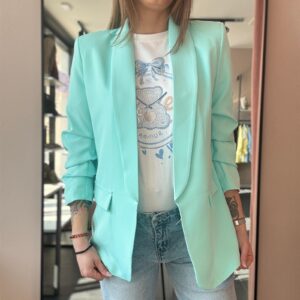 Blazer Manica Arricciata