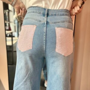 Jeans Tasche Brillantini