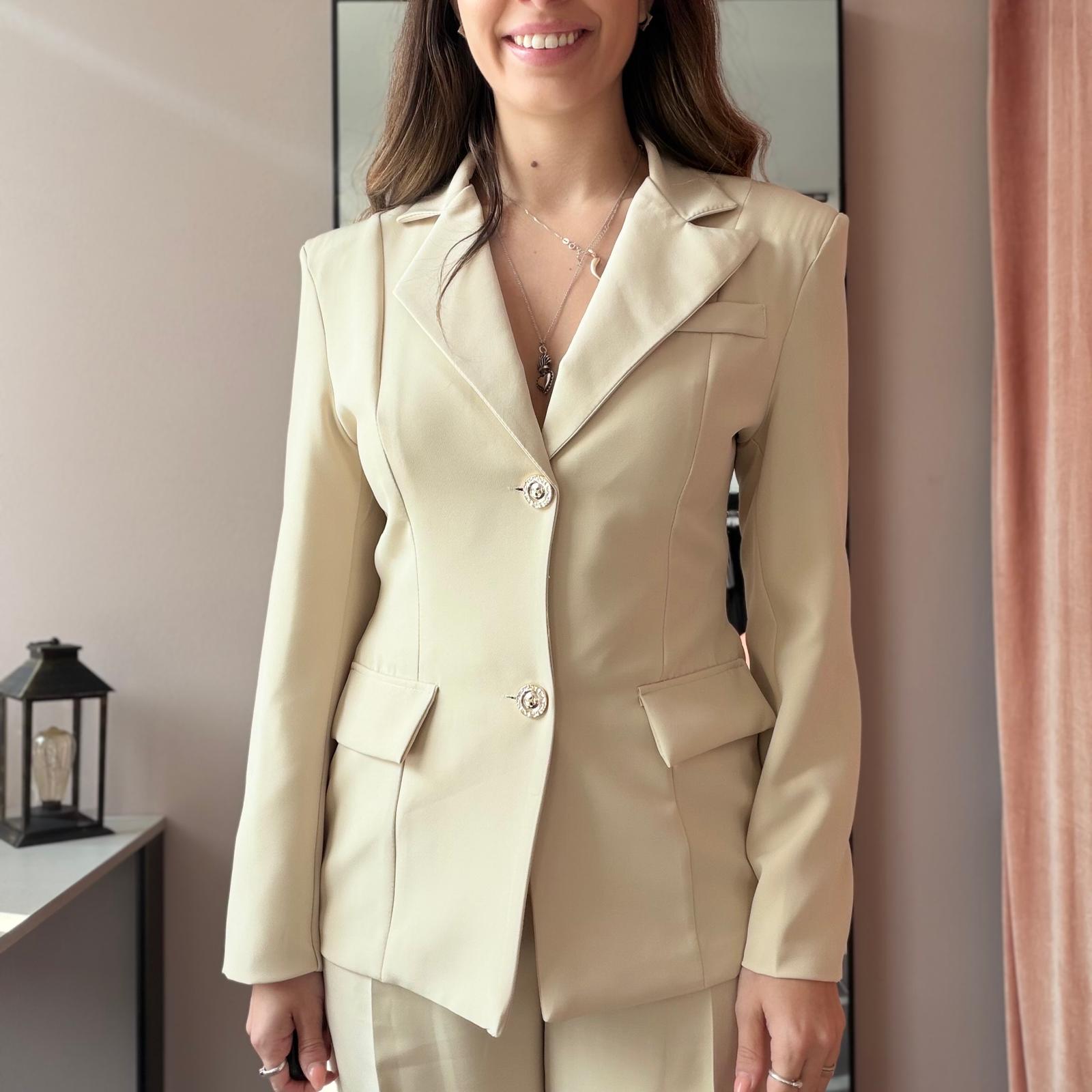 Completo Giacca Doppiopetto e Pantalone Gamba Larga - immagine 2