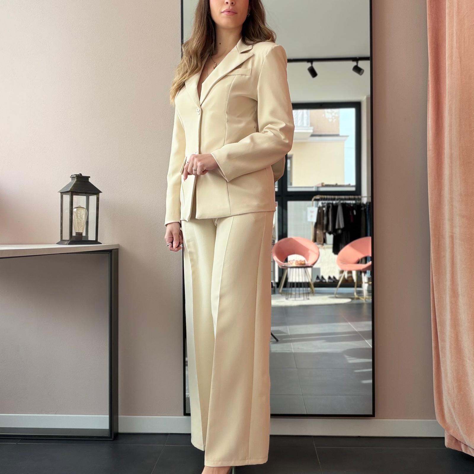 Completo Giacca Doppiopetto e Pantalone Gamba Larga - immagine 6