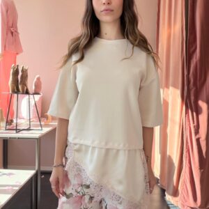 Maxi Felpa Con Pizzo