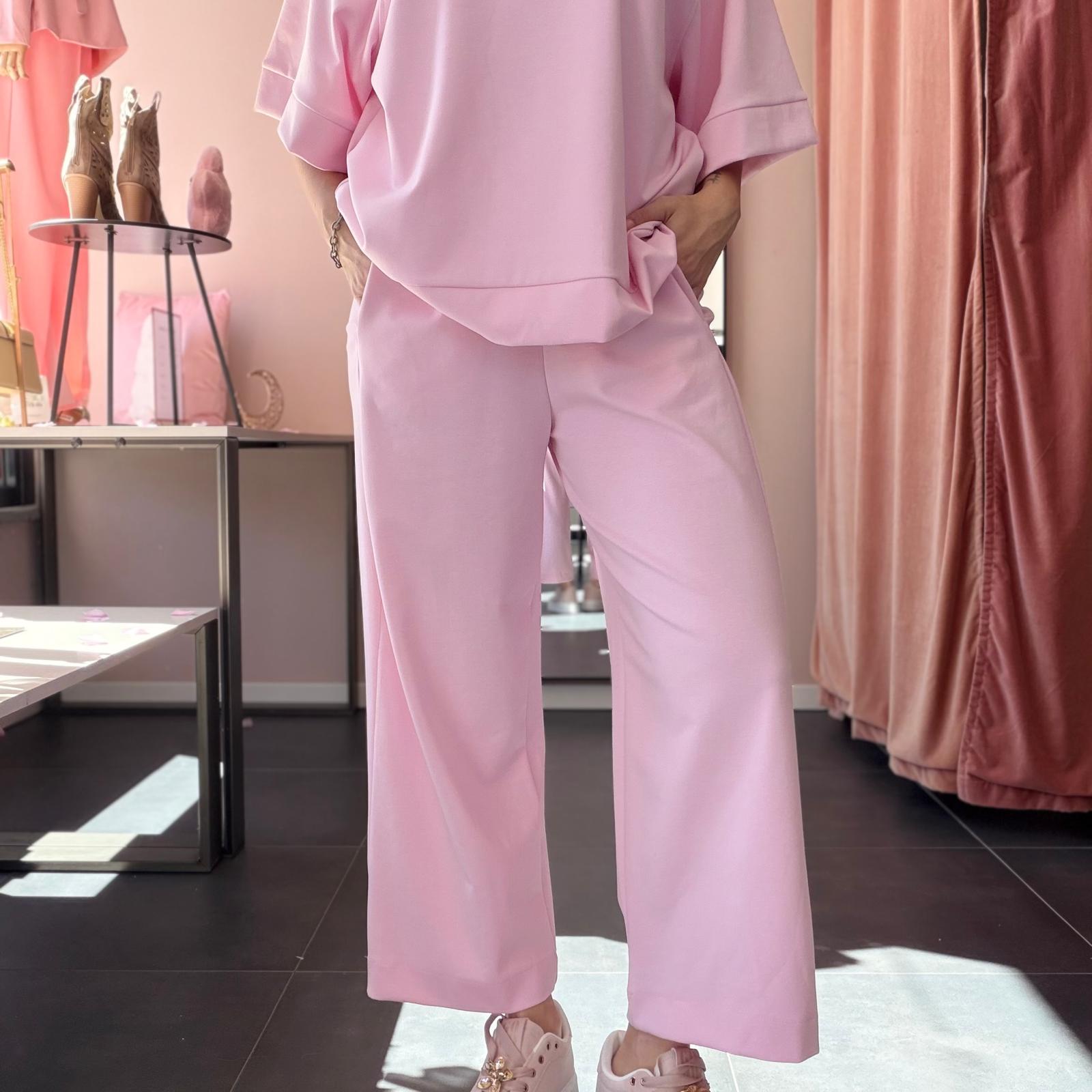 Pantaloni Tuta Gamba Larga