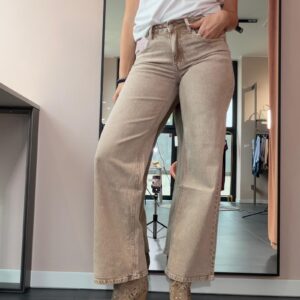 Jeans Sabbia Gamba Dritta