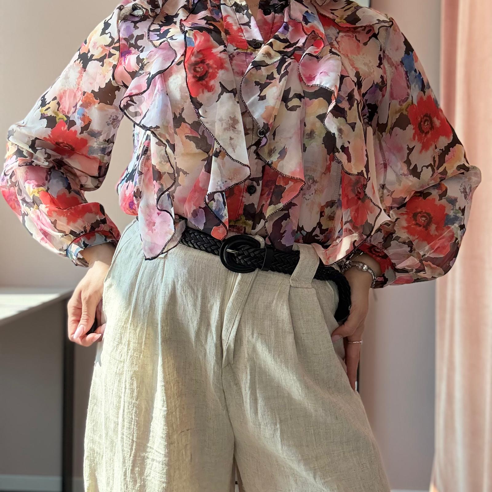 Pantalone Largo in Lino/Cotone - immagine 9