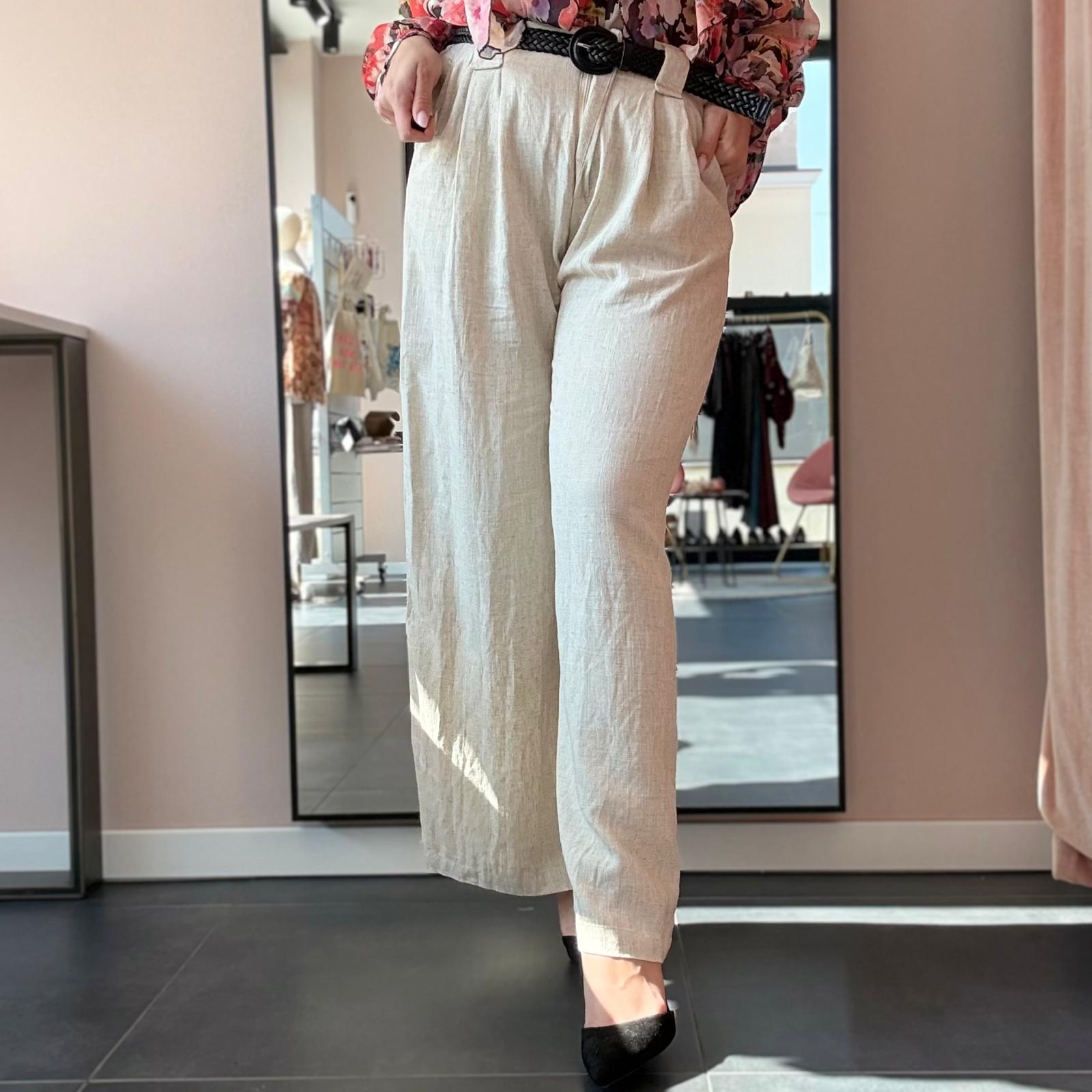 Pantalone Largo in Lino/Cotone - immagine 2