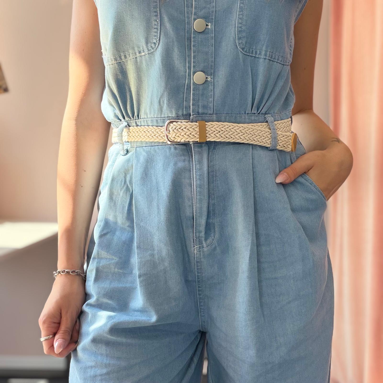 Salopette in Denim Chiaro - immagine 7