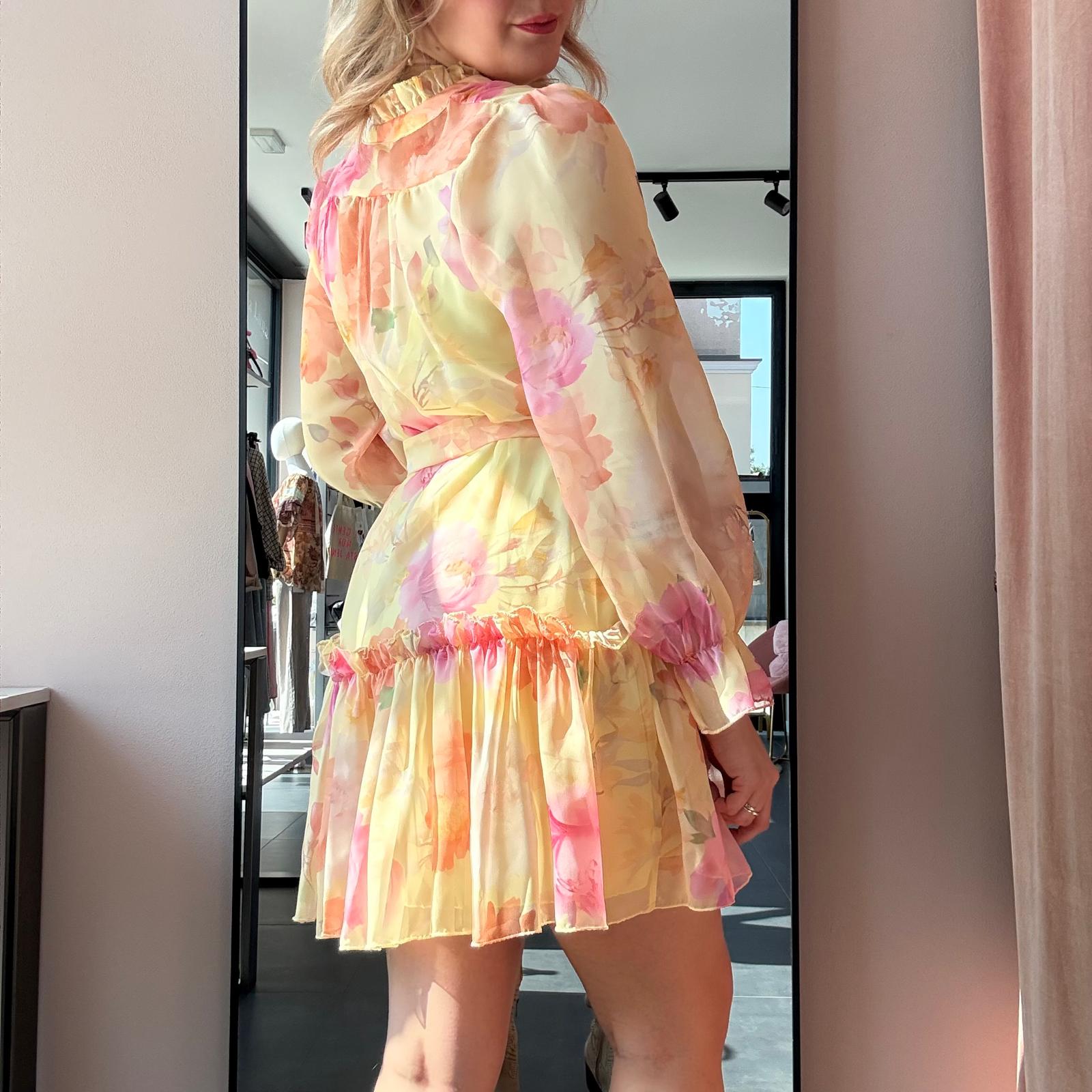 Abito Chiffon Floreale - immagine 11