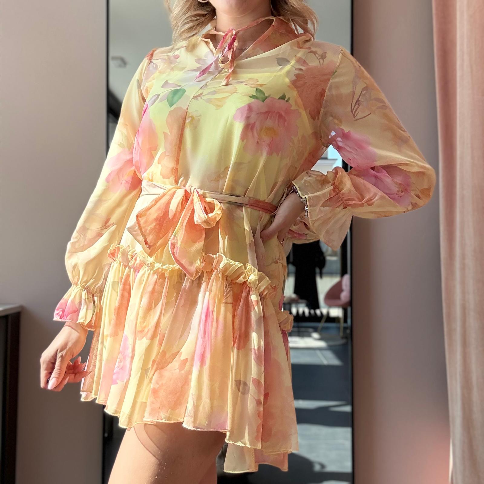 Abito Chiffon Floreale - immagine 13