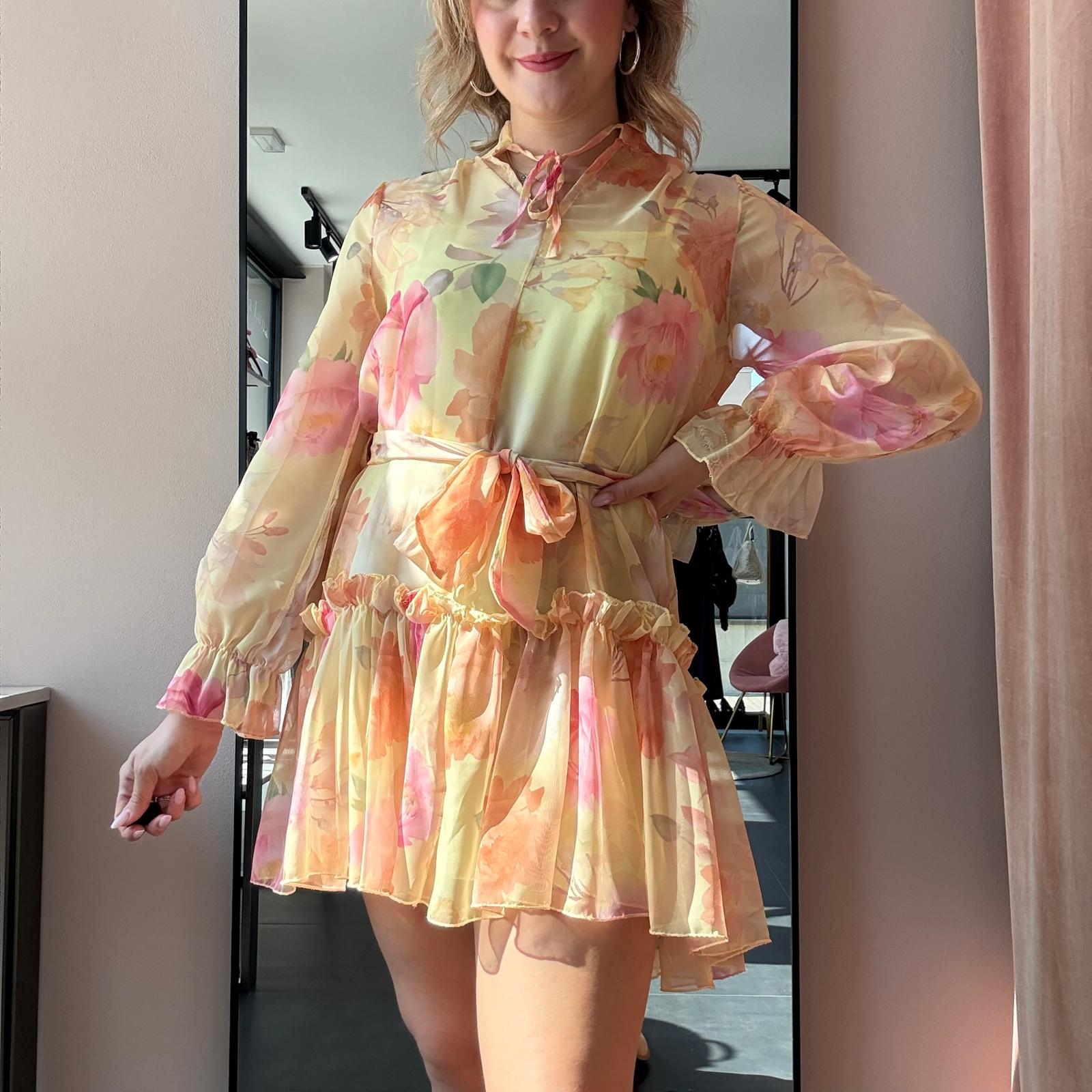 Abito Chiffon Floreale - immagine 15