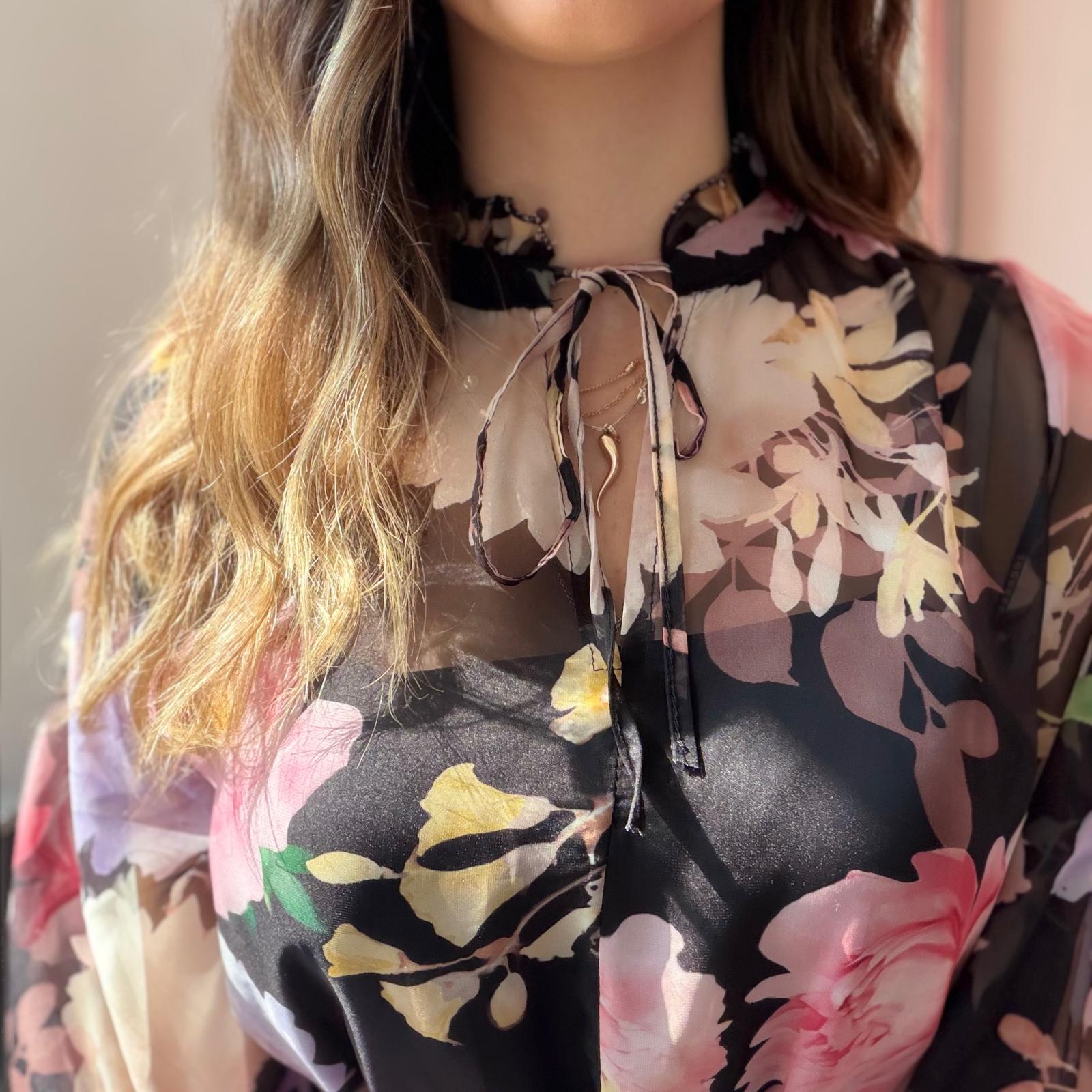 Abito Chiffon Floreale - immagine 7
