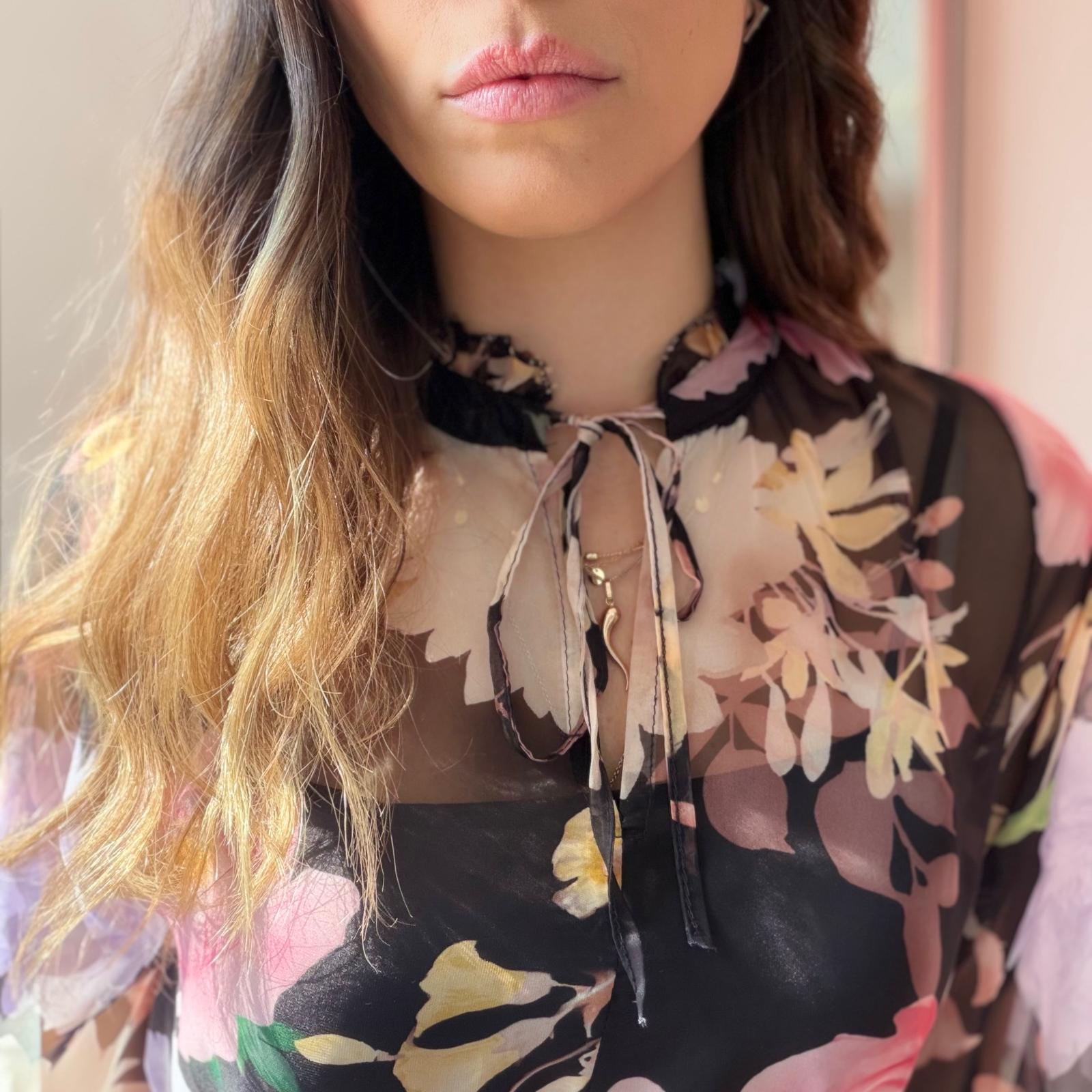 Abito Chiffon Floreale - immagine 5