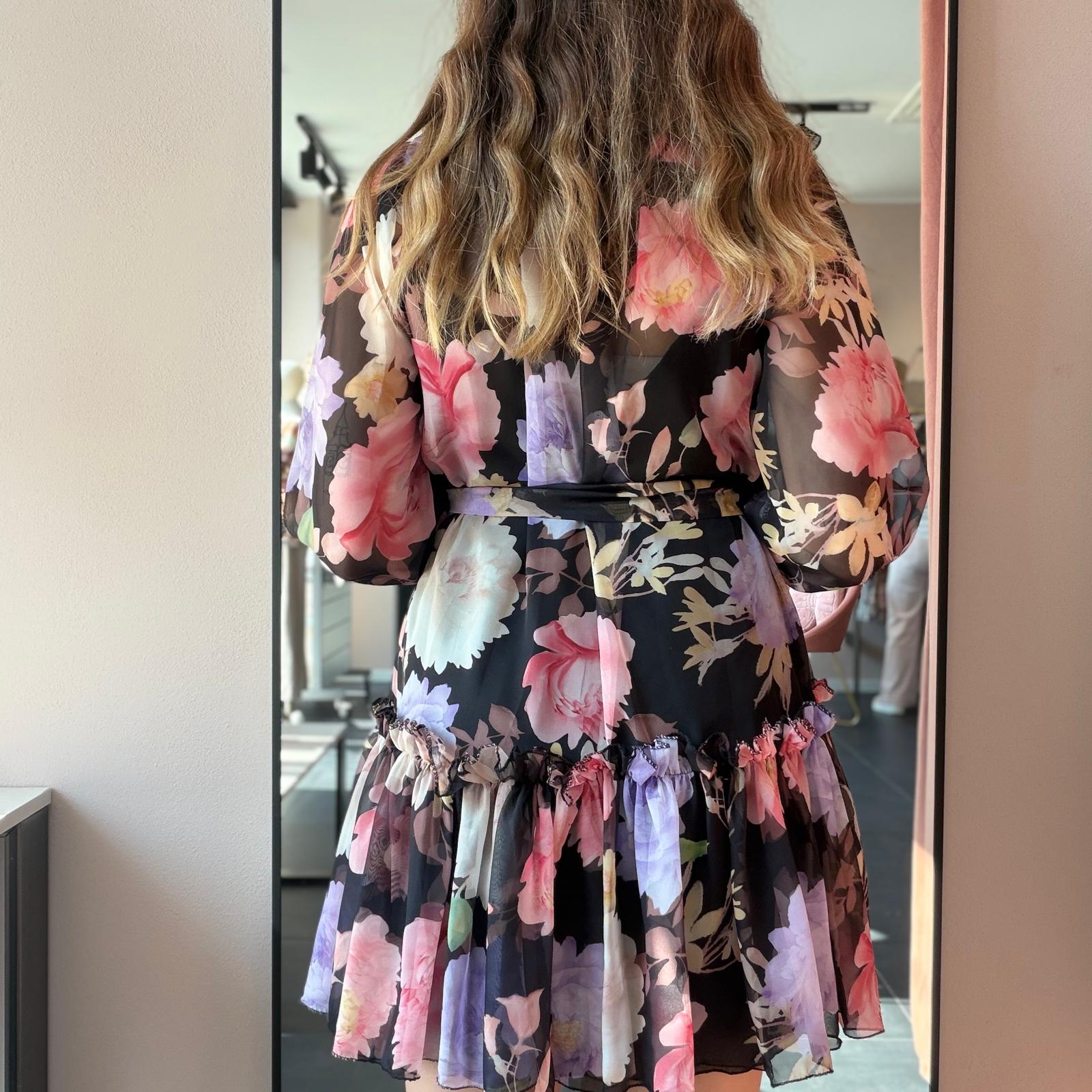 Abito Chiffon Floreale - immagine 4