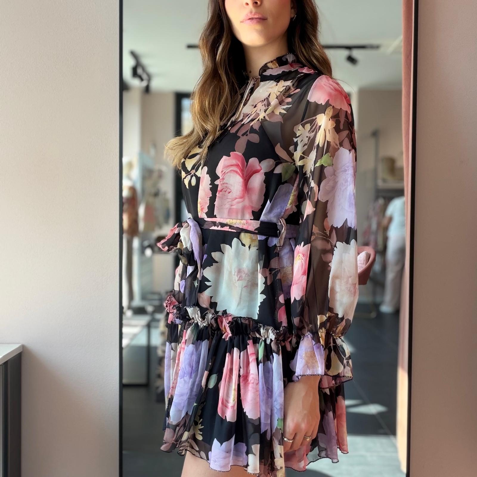 Abito Chiffon Floreale - immagine 8