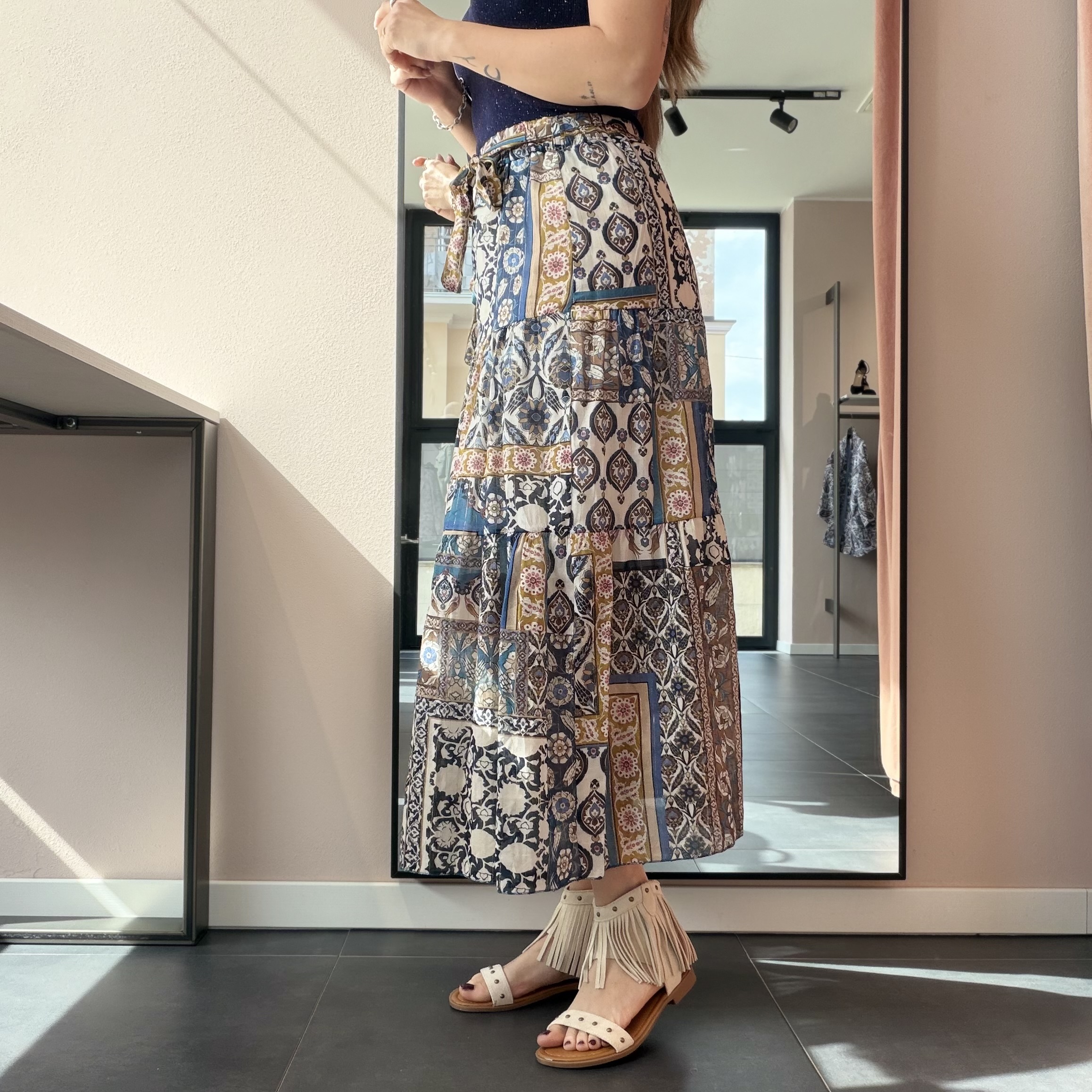 Gonna Lunga Boho Chic - immagine 2