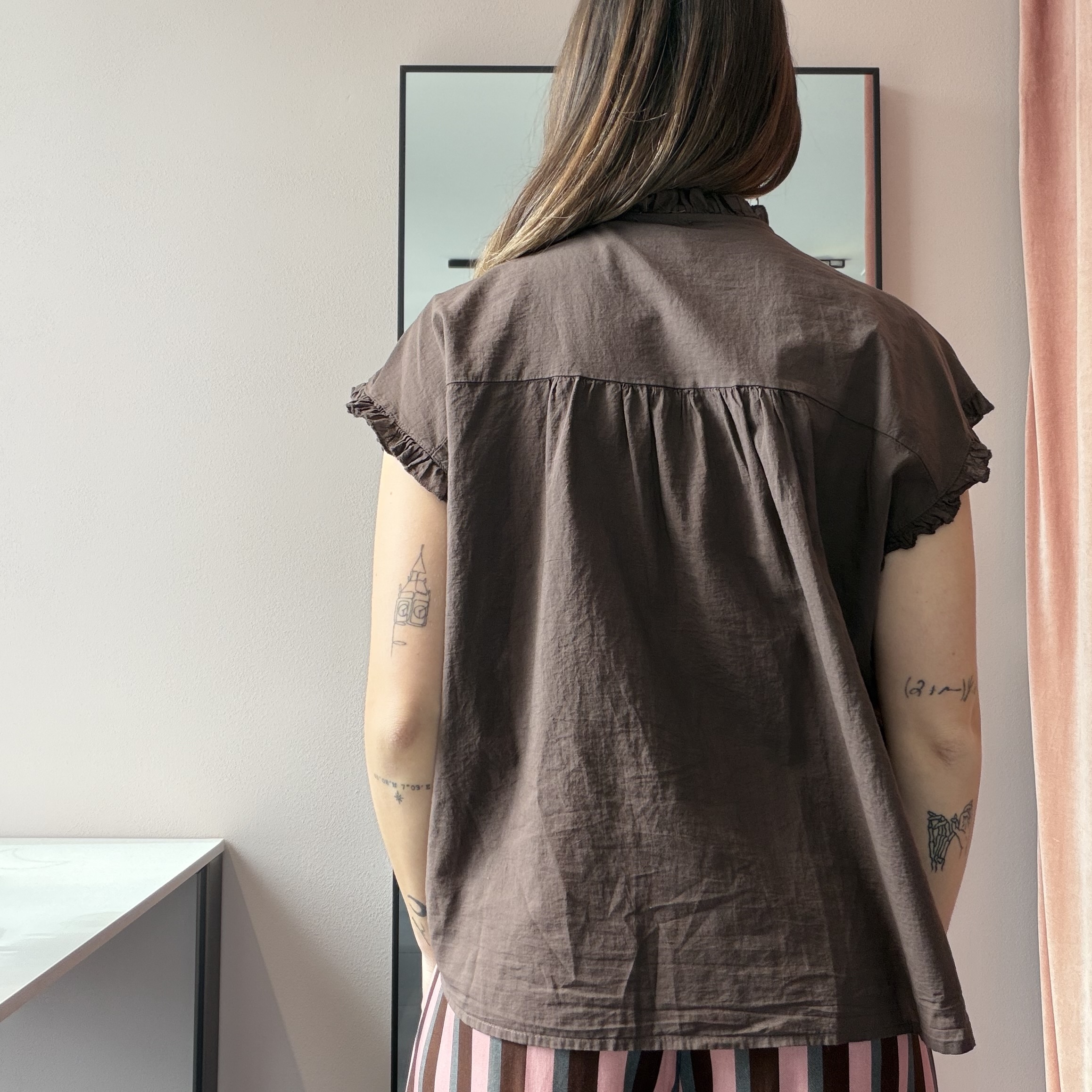 Camicia 100% Cotone con Rouches - immagine 3