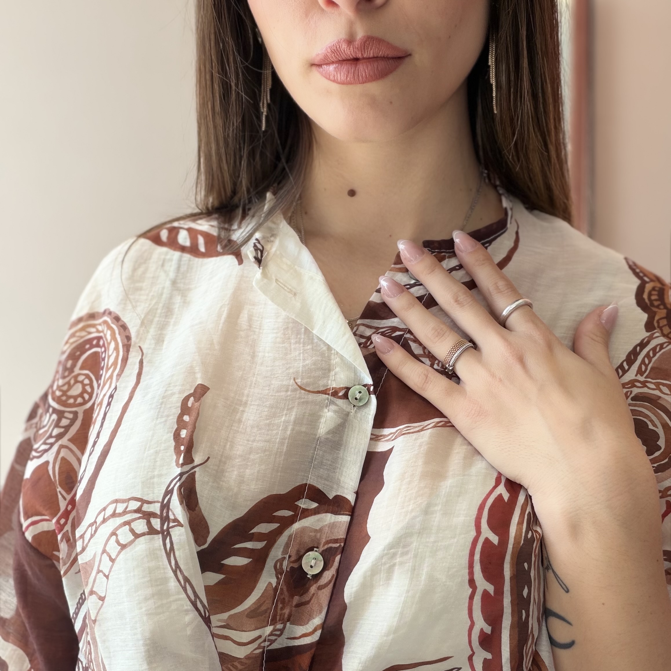 Camicia Cotone Fantasia Paisley - immagine 2