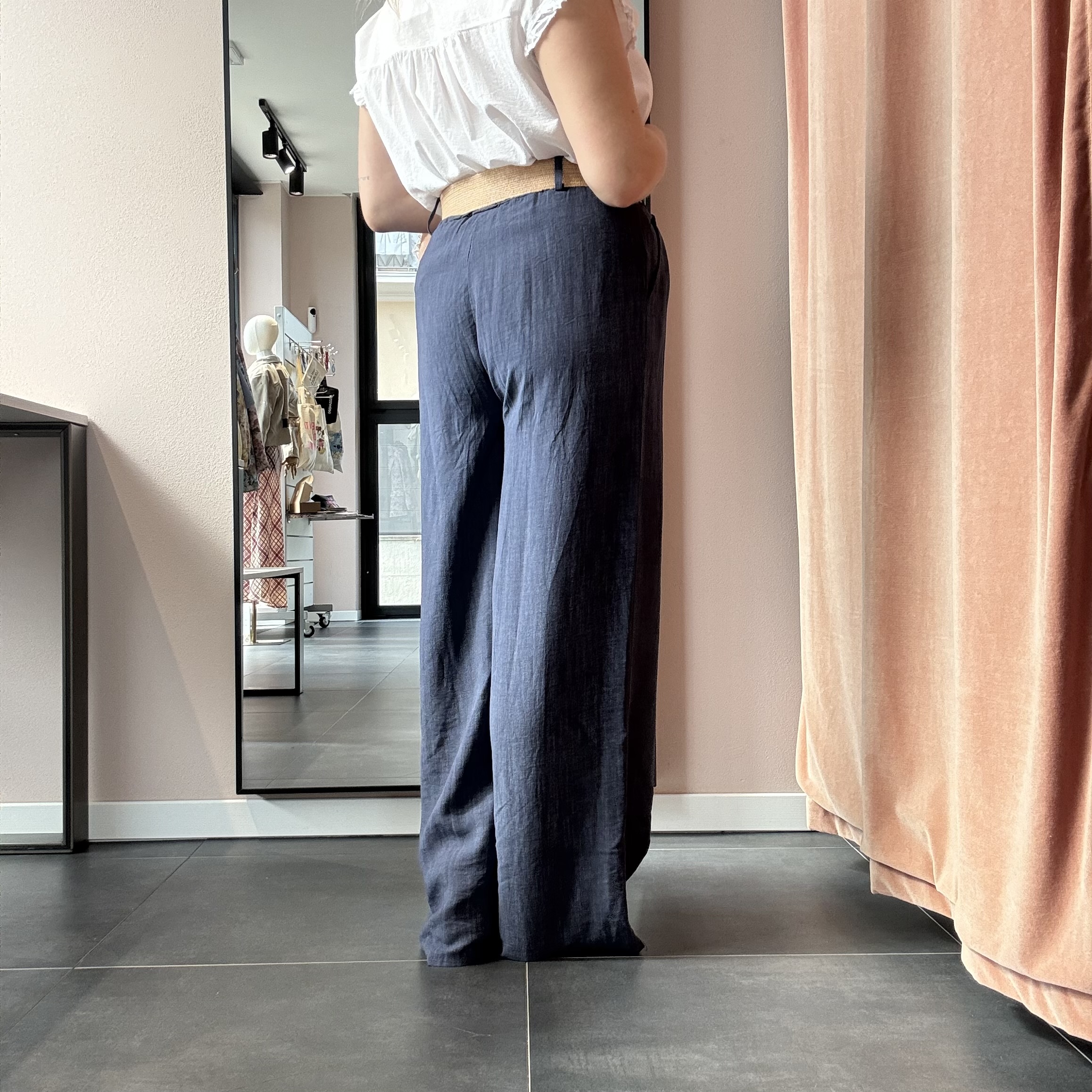 Pantalone in Cotone Effetto Denim - immagine 6