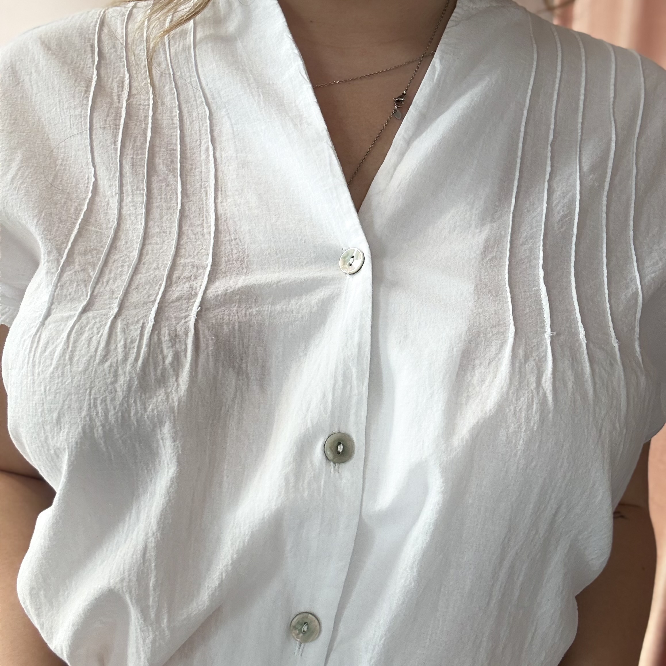 Camicia 100% Cotone con Rouches - immagine 7