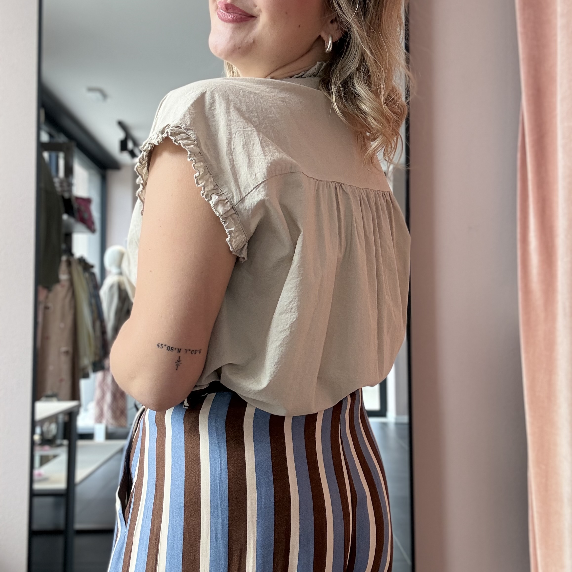 Camicia 100% Cotone con Rouches - immagine 11