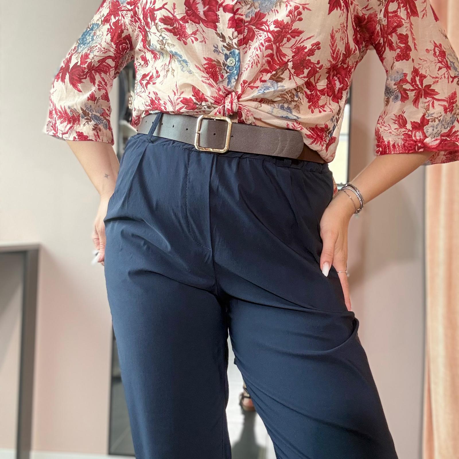 Pantalone Modello Carrot Con Cintura - immagine 6