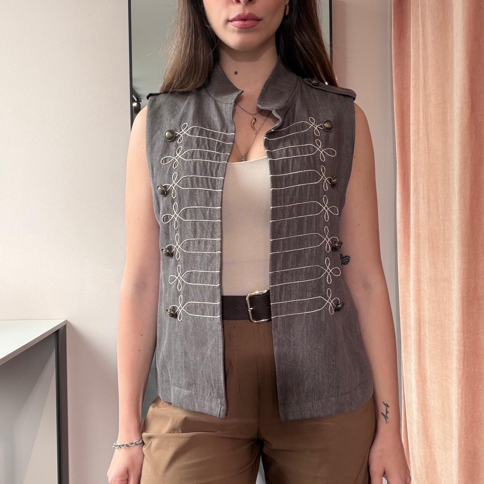 Gilet Stile Militare con Ricami - immagine 7