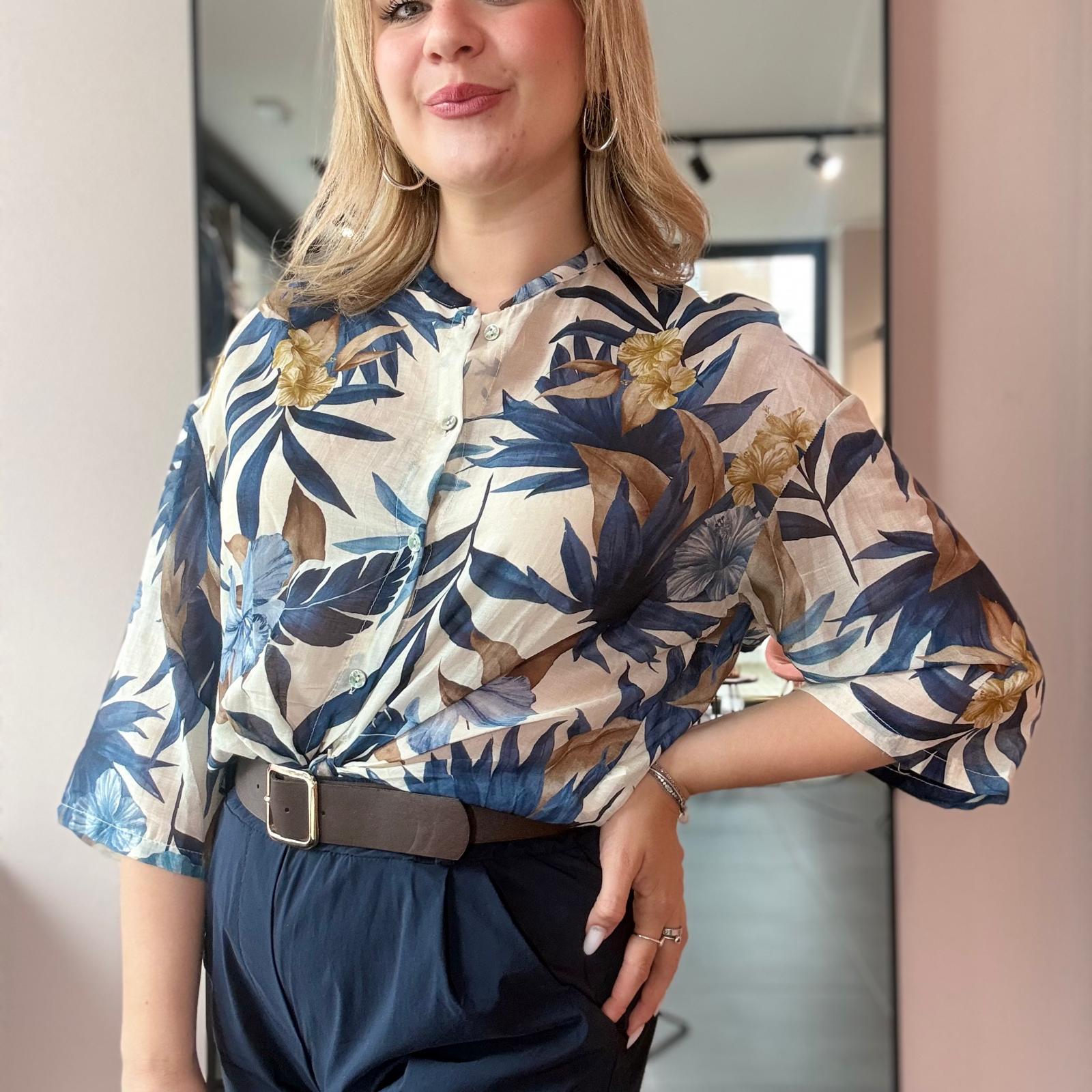 Camicia Misto Seta Tropical - immagine 3