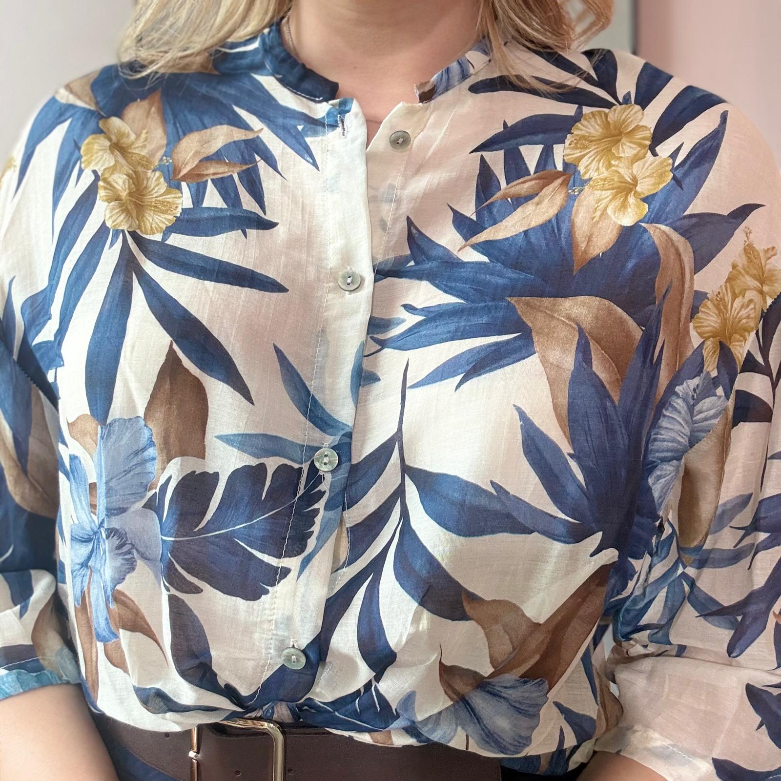Camicia Misto Seta Tropical - immagine 5