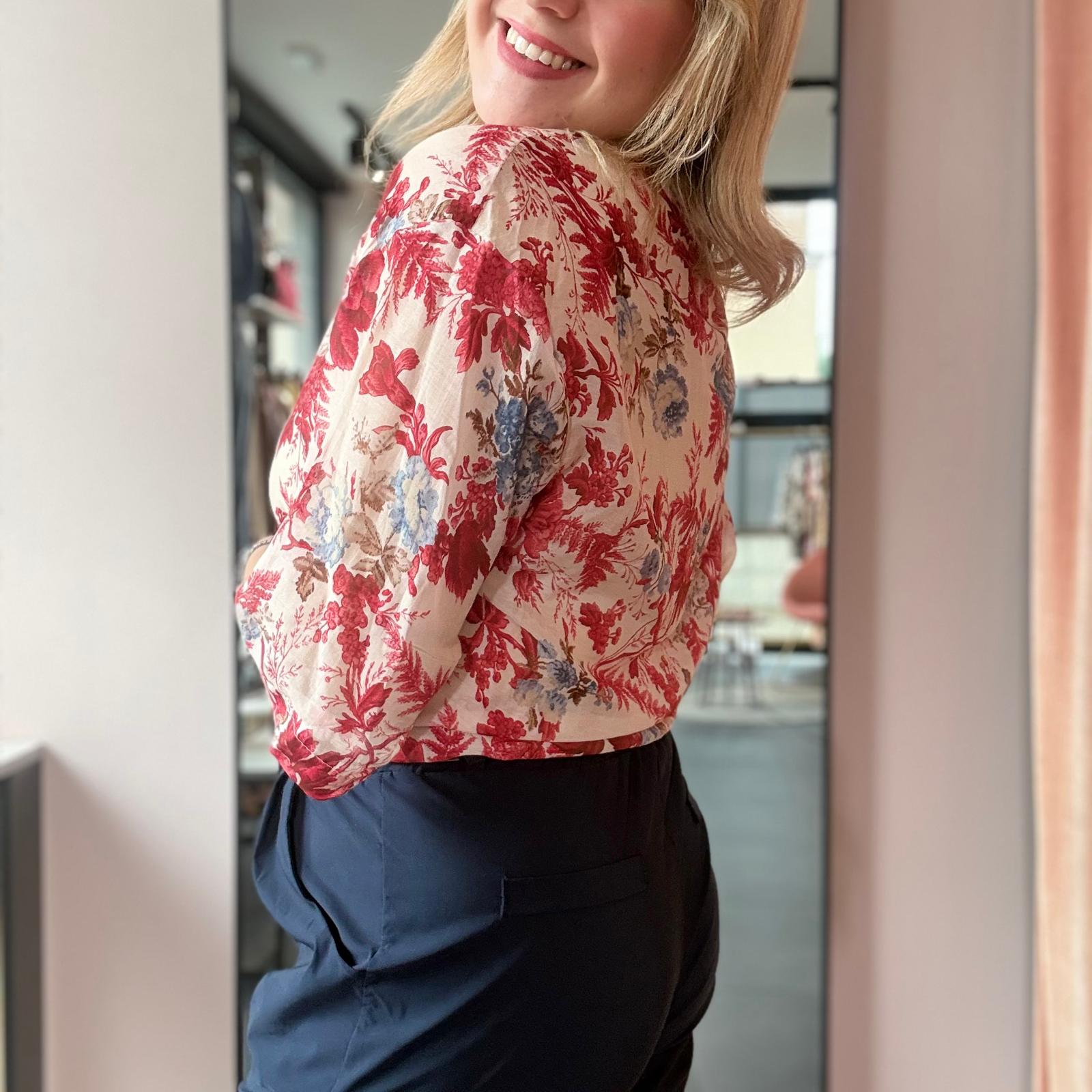Camicia Misto Seta Floreale - immagine 3